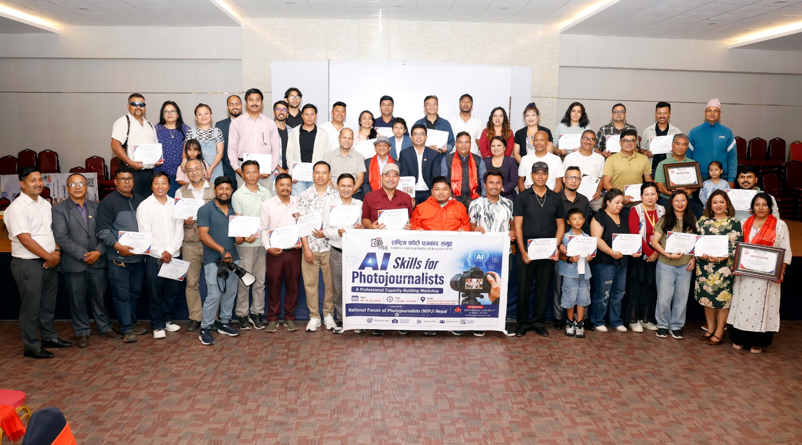 एनएफपिजे नेपालद्वारा ‘फोटो पत्रकारका लागि कृत्रिम बौद्धिकता सीप’ कार्यशाला सम्पन्न